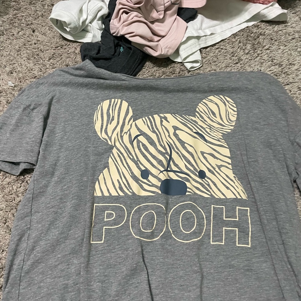 Disney Gray and Black T-Shirt